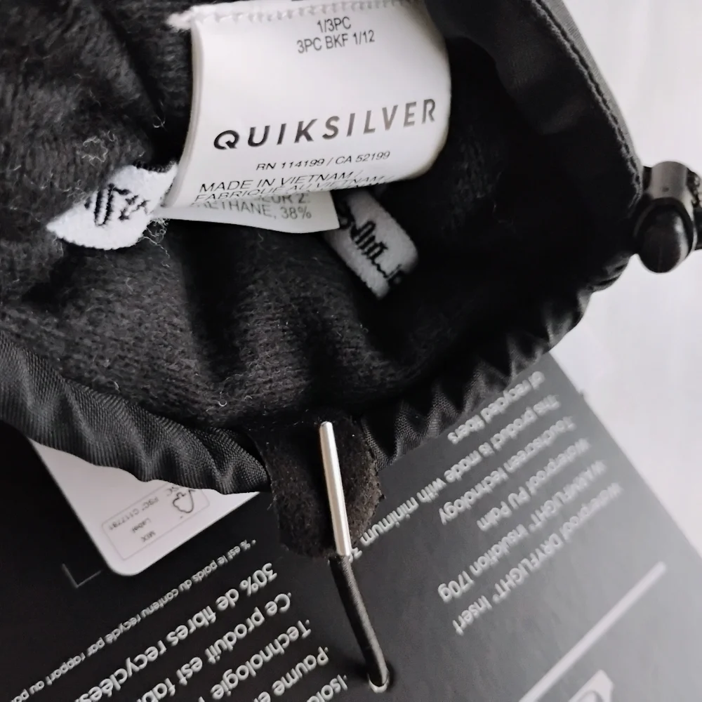 QUIKSILVER NEW Mission Insulated Snow Mitts